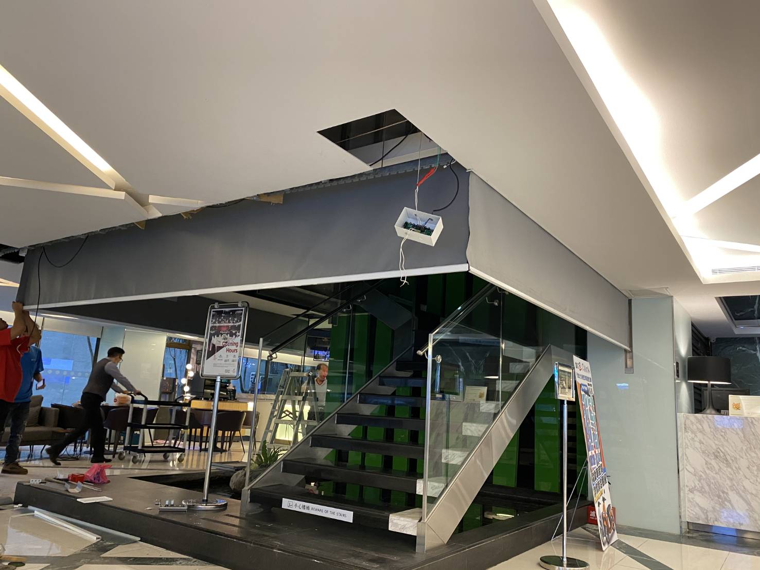 花蓮飯店 防火捲簾